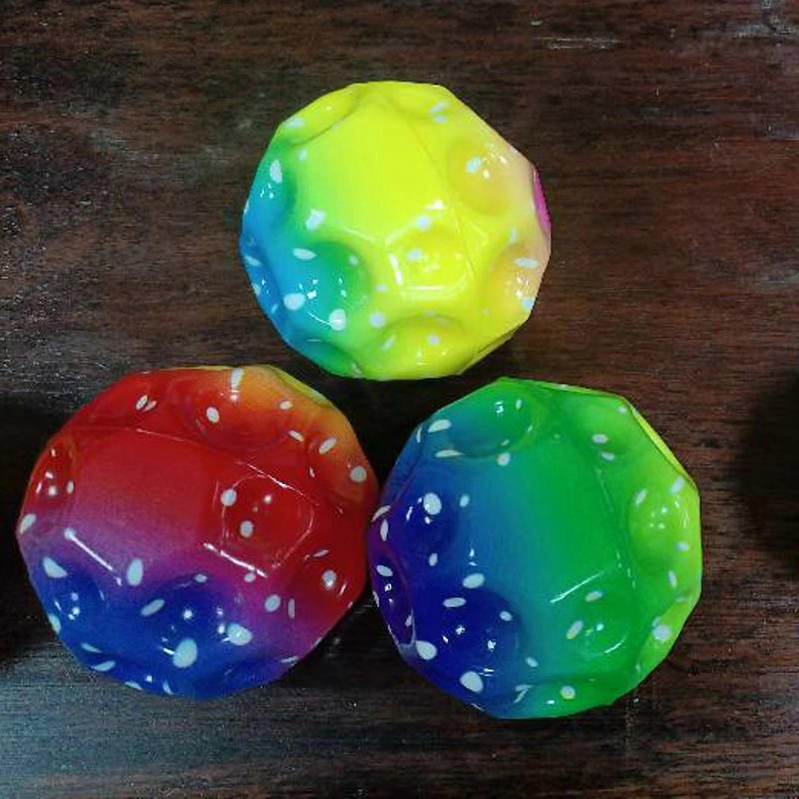 Parent-child interaction colorful elastic ball high elastic ball hole ball stress relief toy