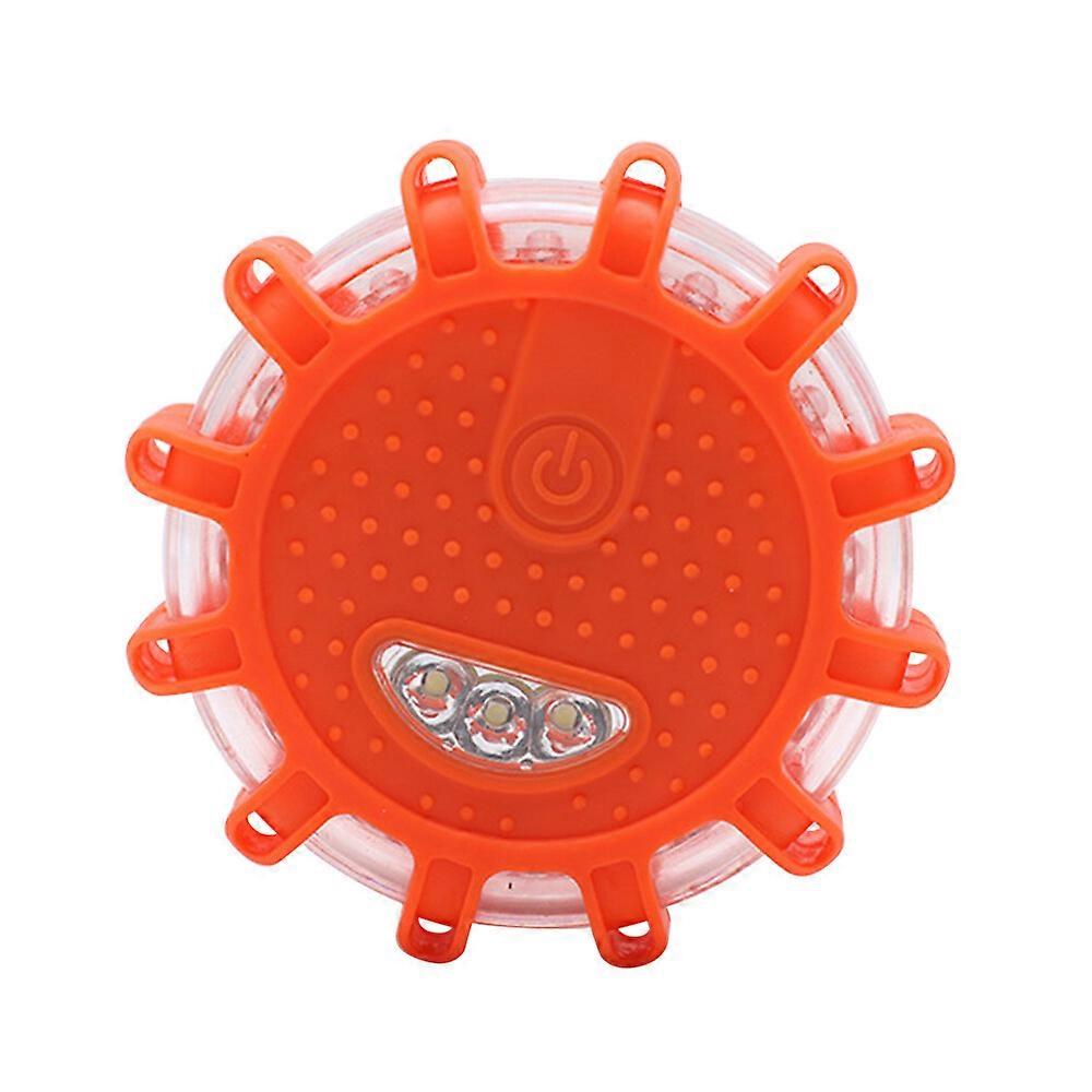 2023 NEW UPGRADE USB Rechargeable LED Road Flares Emergency Lights-Roadside Warning Car Safety Beacon Flashing Disc Flare Kit with Magnetic Base for V
