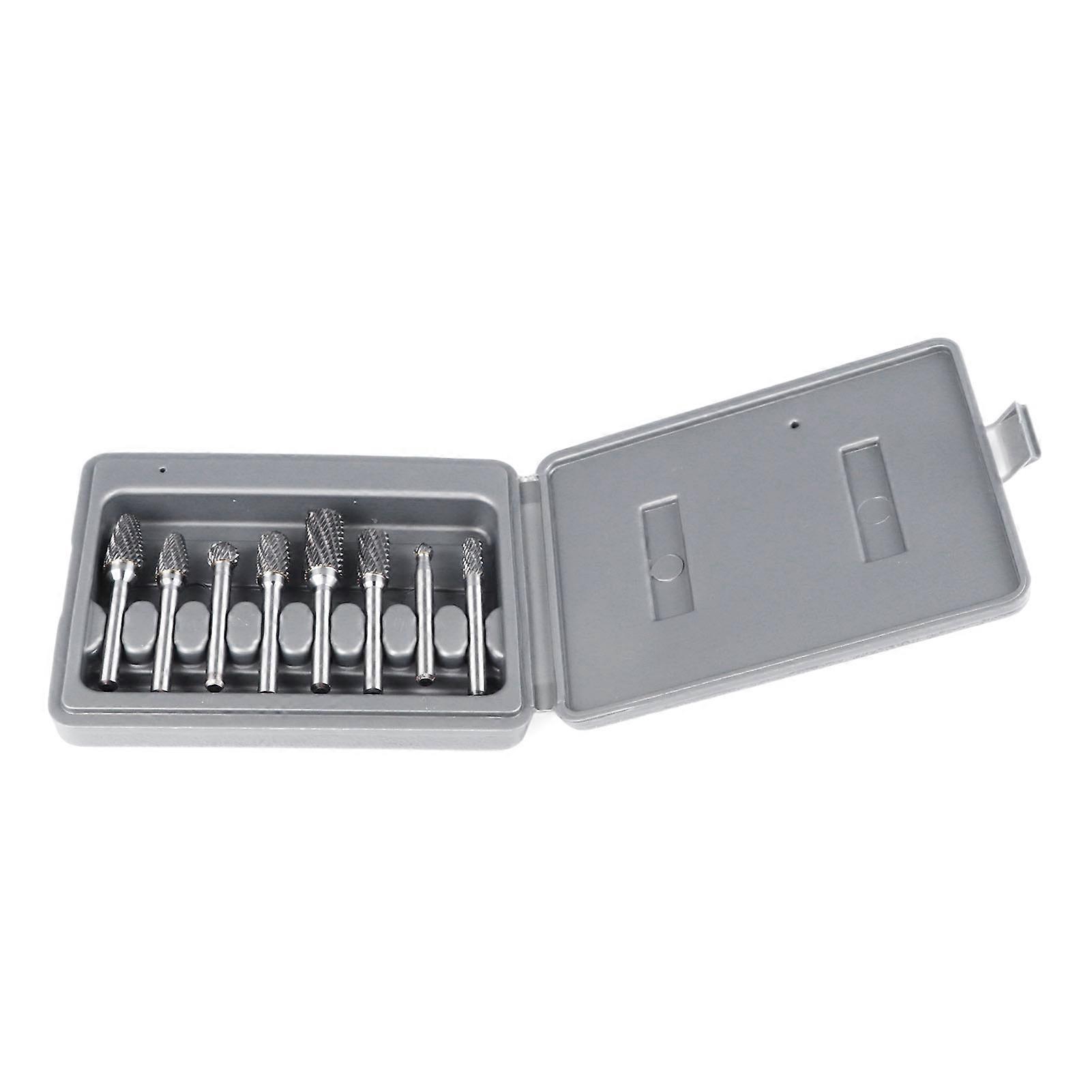 Uadme 8PCS Set Stone Carving Set, Tungsten Steel Rotary Polishing Rotary Tool Bit for Woodworking