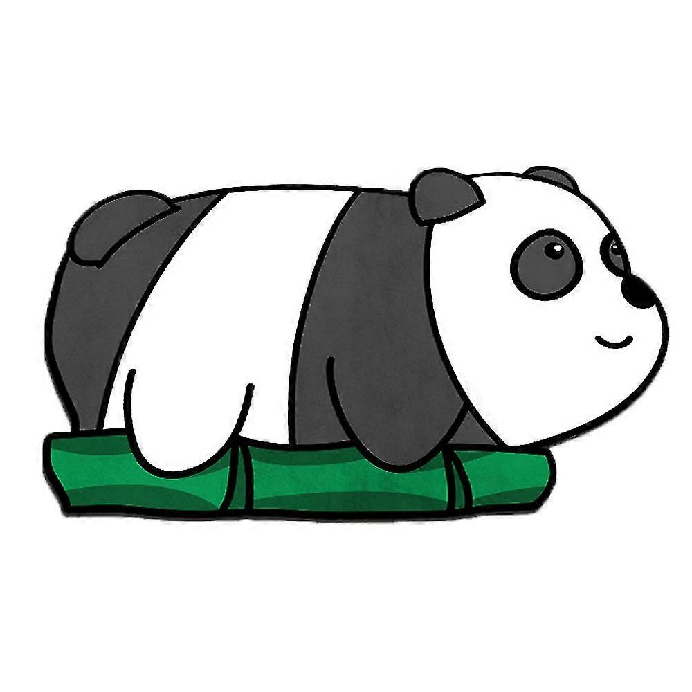 Cartoon Panda Cute Bathroom Mat, Super Absorbent Carpet