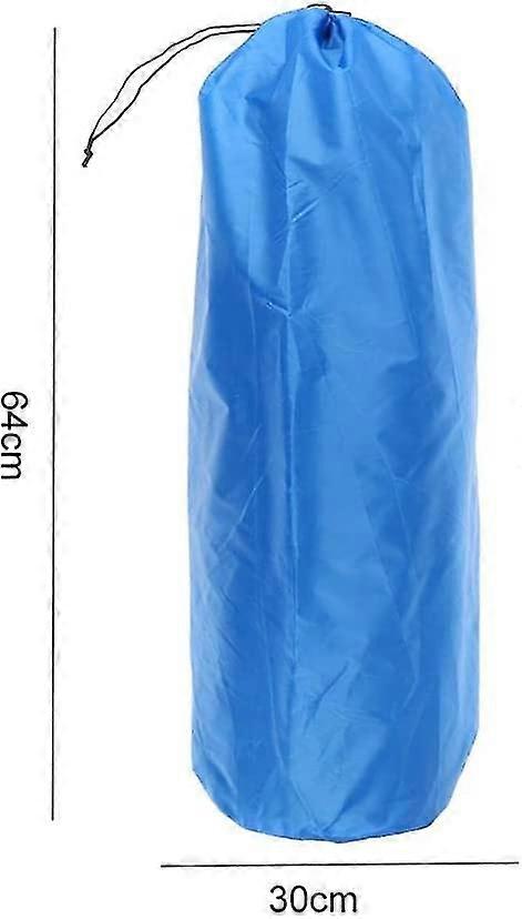 Durable Waterproof Drawstring Locking Large Stuff Sack Lightweight Camping Sleeping Pad Mat Utility Storage Bag (3Pcs Blue)