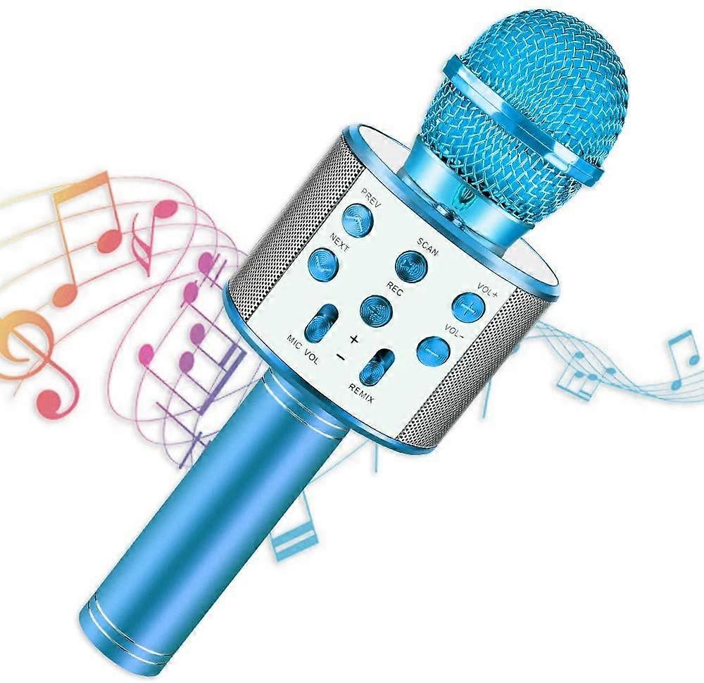 Musikaliska leksaker för 4-12 år gamla pojkar presenter, barn bluetooth karaoke sång mikrofon