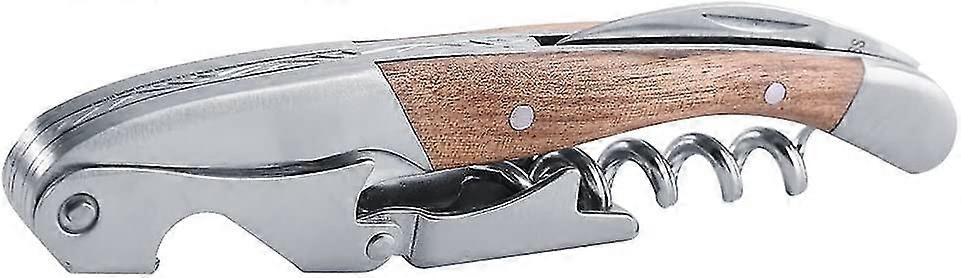Stainless Steel Corkscrew - Foil Cutter Multifunctional Corkscrew for Wine Lovers, Bartenders