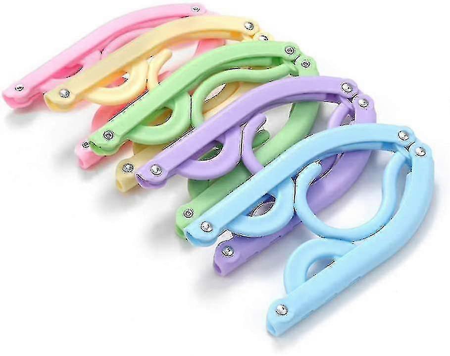Folding Hanger,12 Pcs Portable Folding Clothes Hangers Foldable Clothes Drying Rack For Travel