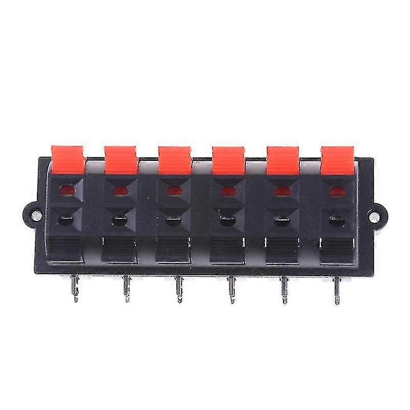 12 Way 2 Row Push Release Connector Plate Stereo Speaker Terminal Strip Block