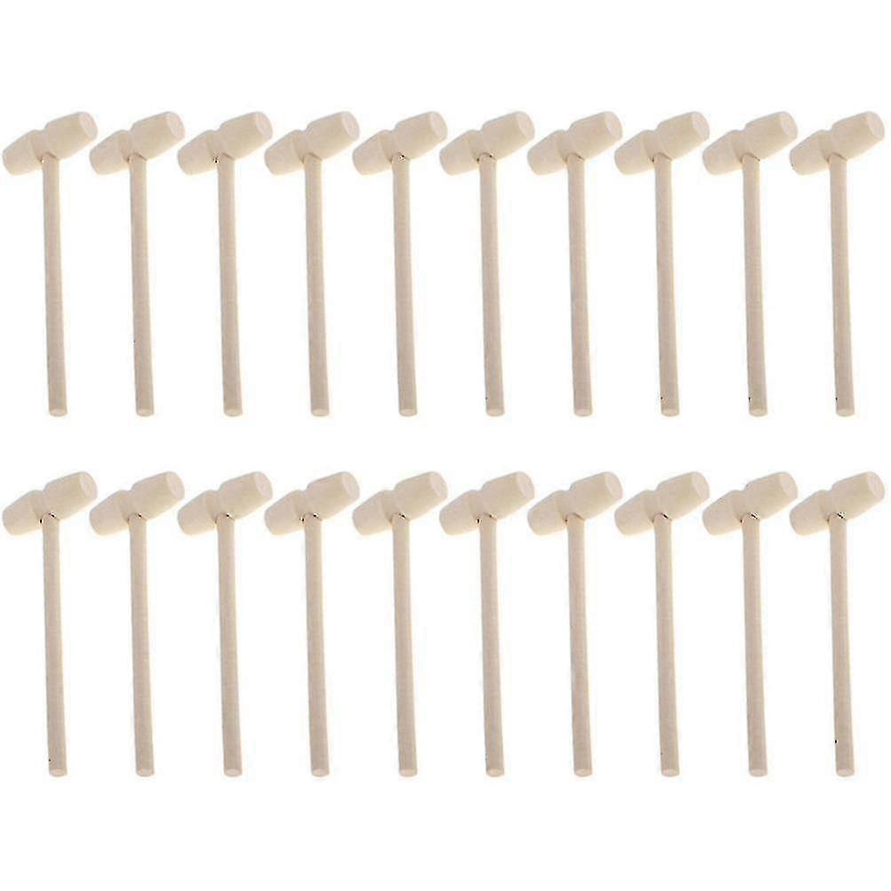Solid Wood Mini Archaeological Mallet (beige) (20pcs)