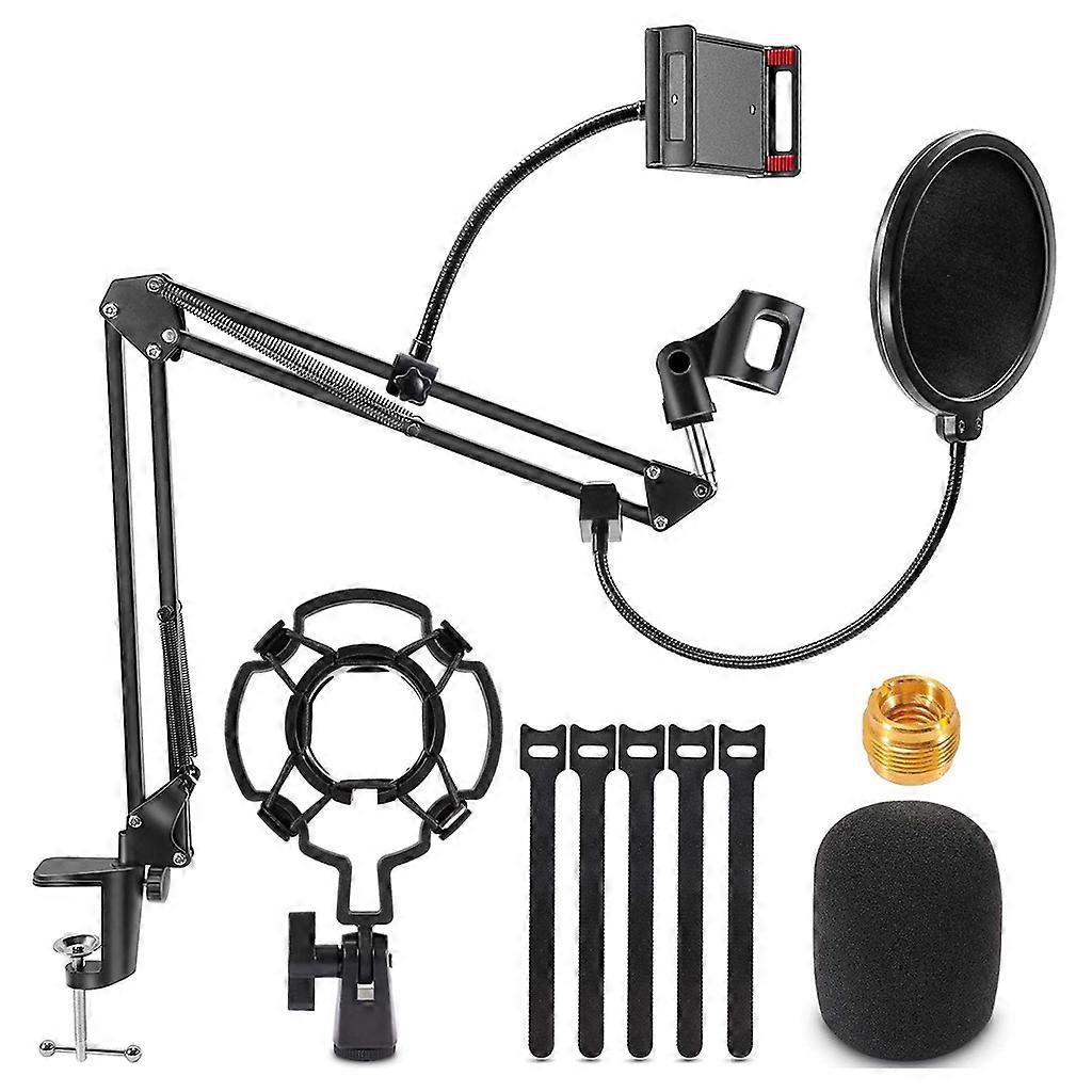 Mikrofon Schreibtisch Arm Stand Mount Boom Scissor Smartphone Clip Mikrofon Halter