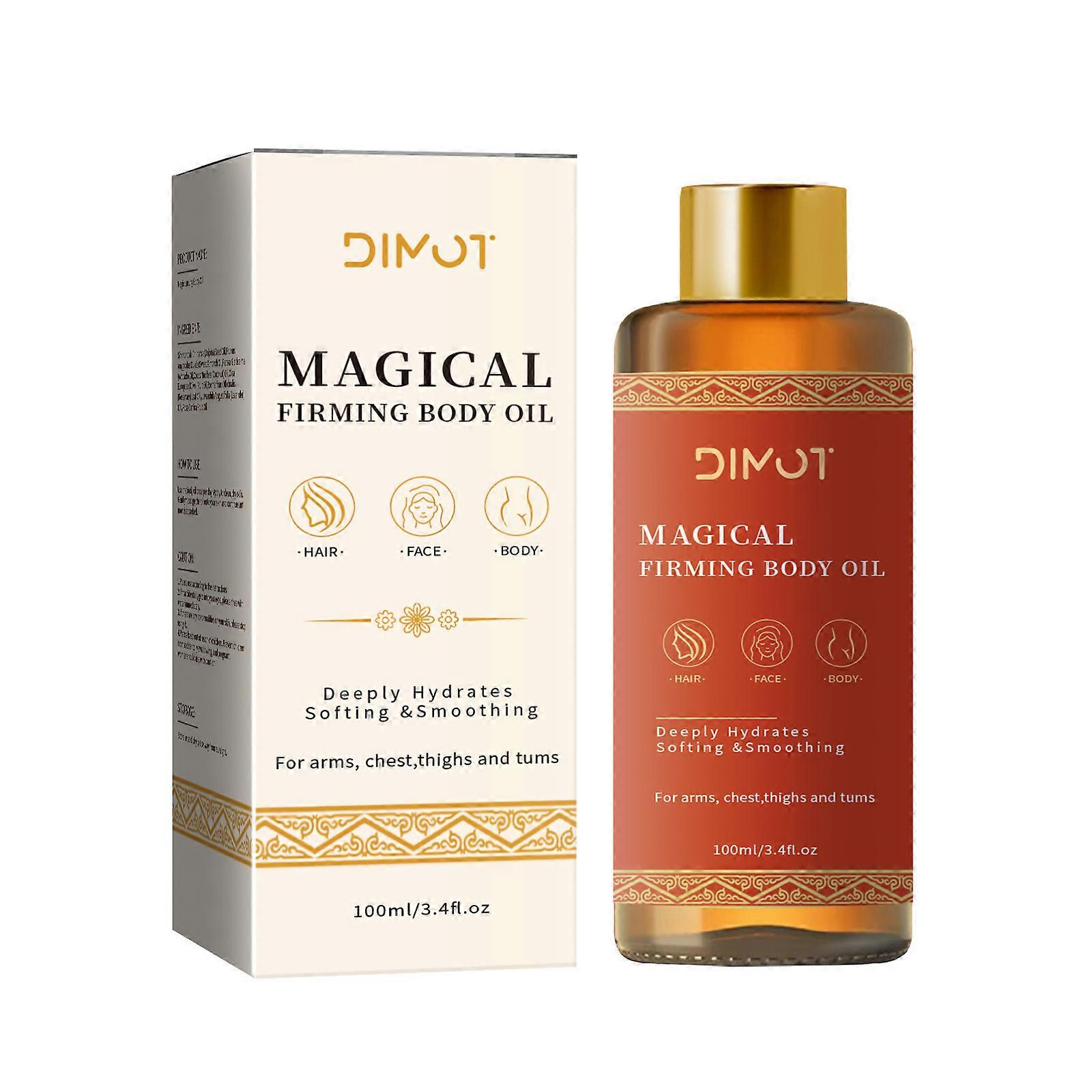 Magic Body Oil, 2025 New Magic Body Firming Oil, Luxury Body Oil Moisturizer, Multi-Purpose Body Oil for Arms, Chest, Thighs And Tums