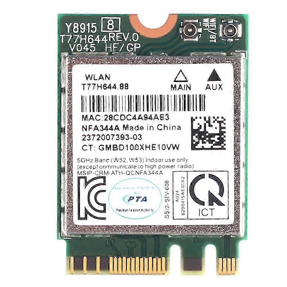 Qcnfa344a 867mbps 802.11ac For Wlan Wireless Wifi Card Atheros Qcnfa344a Dual Band Wi-fi Ngff M.2 C