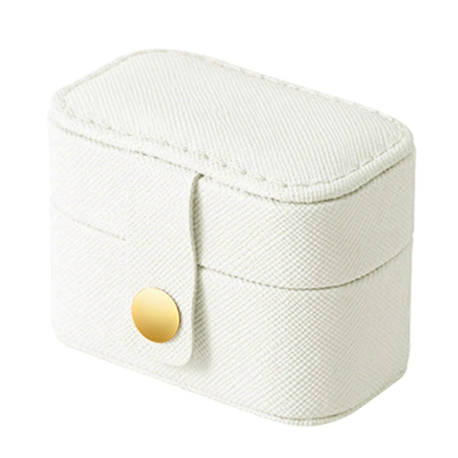 Ring Storage Box Compact Portable Soft Inner Multi Grids Mini Jewelry Earring Ring Case Home Supply
