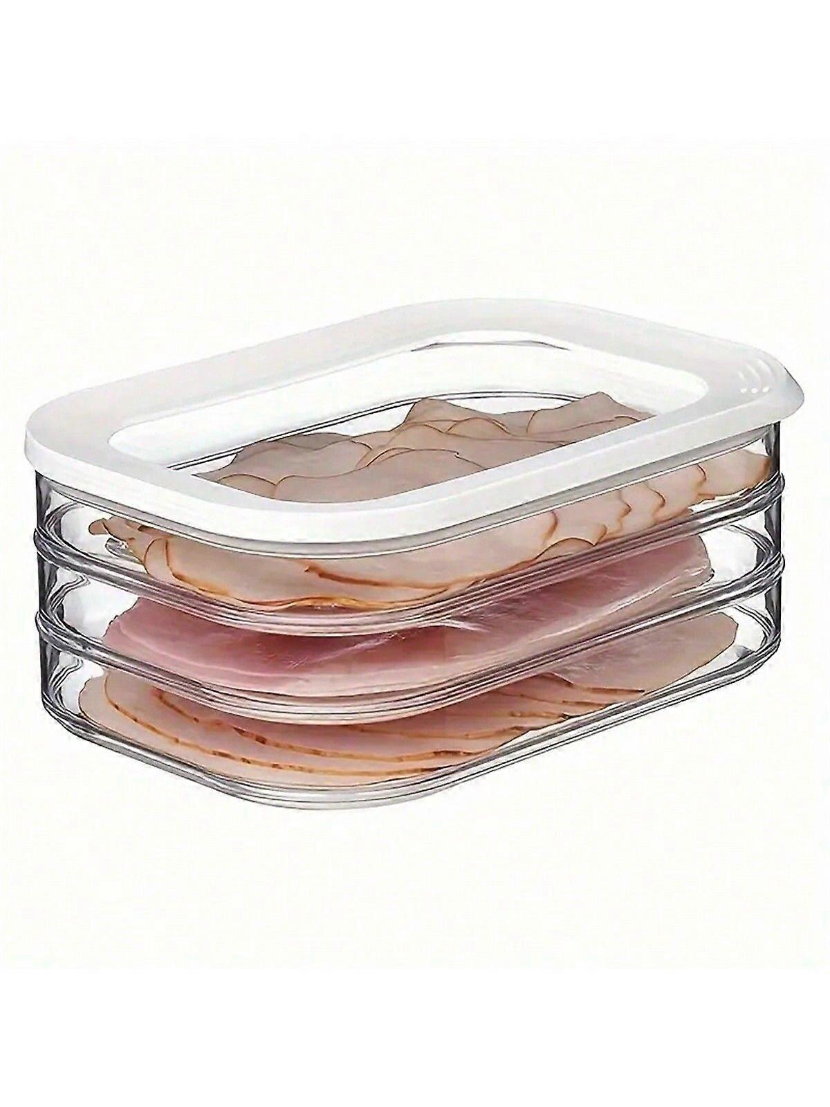 3-Layer Leak-Proof Food Storage Set, 1pc - Reusable, Sealed For Cooked Meat, Agricultural Produce, And Snacks - Ideal Kitchen Organization Solution