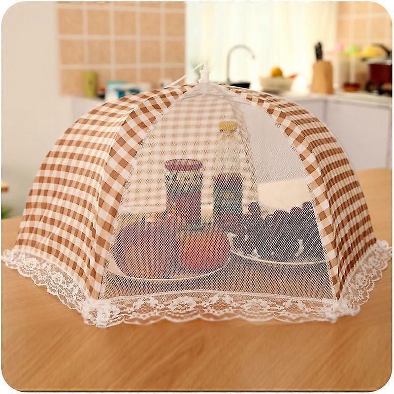Kreative große Spitze Lebensmittelabdeckung C019 staubdichte faltbare Lebensmittelschalenabdeckung flugsichere Tischabdeckung Esstischabdeckung