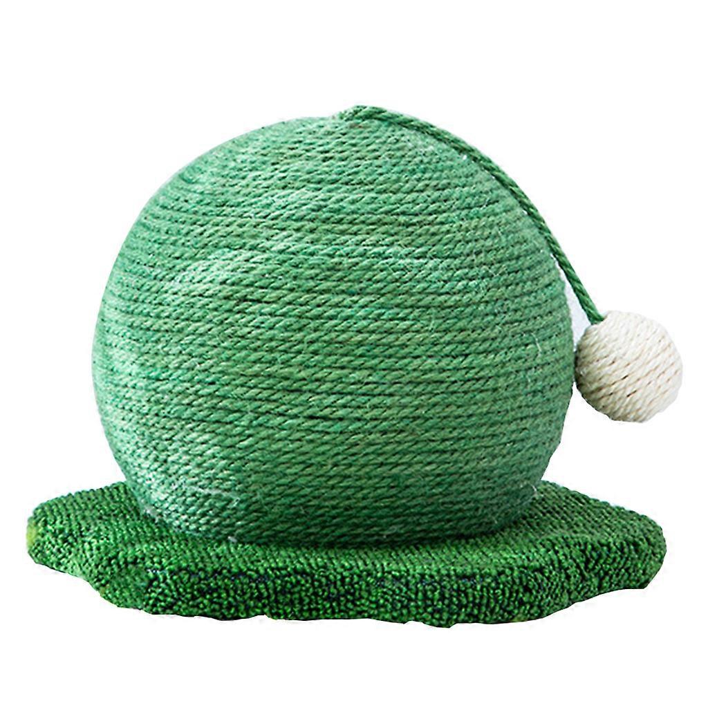 Kitty Durable for Cat Scratching Ball Green Cactus Shape Hemp Rope Ball Teeth Cleaning for Cat Chew Toys Gift for Indoor