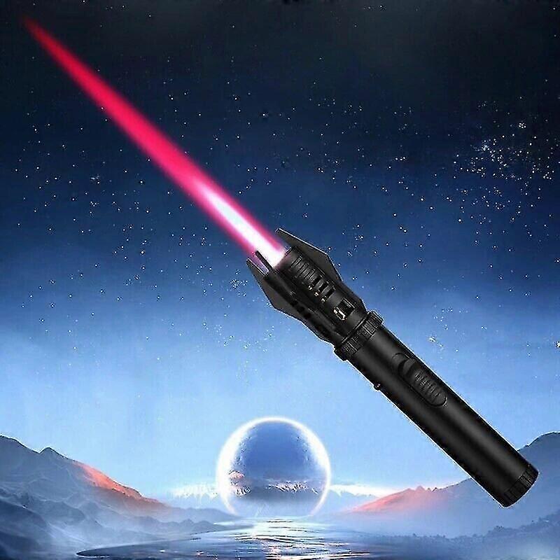ولاعة Lightsaber البوتان ، ولاعة السيف الضوئي القابلة لإعادة الملء ولاعة البوتان النفاثة لهب الشواء للتخييم (الغاز غير مدرج) 2023 حار 2024 جديد
