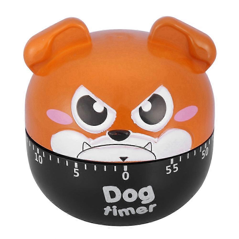 Mechanical Kitchen Timer Cute Dog Manual Counters for Home Cooking Reminder Tool(Brown)