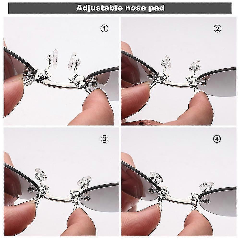 Retro Round Clip On Nose Glasses Matrix Morpheus Movie Rimless ...