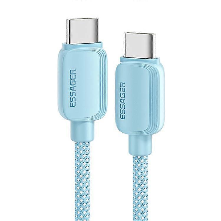 ESSAGER ES-X46 2m C-C 100W Fast Charging Cable Type-C to Type-C Braided TPE Data Cord