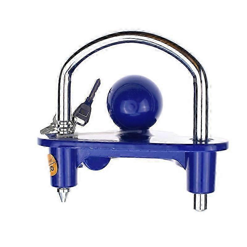 Universal quick coupling lock, caravan trailer ball, couremplacing, anti -theft, yellow