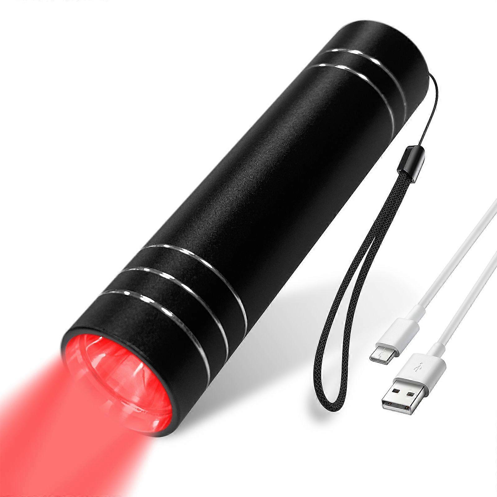 Prístroj na terapiu červeným svetlom na liečbu oparov a vredov v ústach na nose, uchu, kolene, chodidlách, rukách a skrutke. Infračervený svetelný nástroj, USB nabíjačka