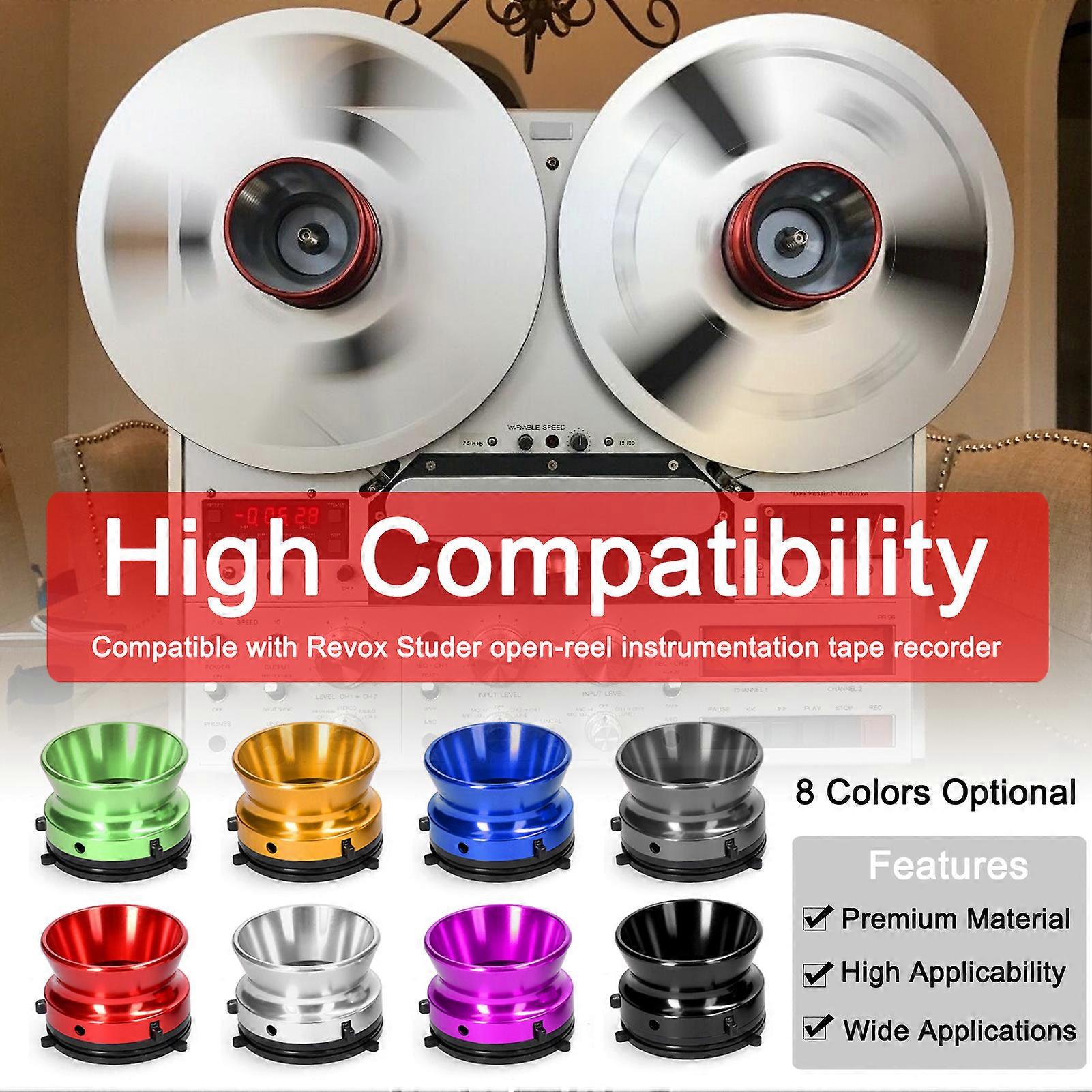 2PCS 1 Pair 10inch Open Disk Recorder Aluminum Cup Universal Opening Machine Loading Device Universal Tape Recorders Loading Device for Studer ReVox