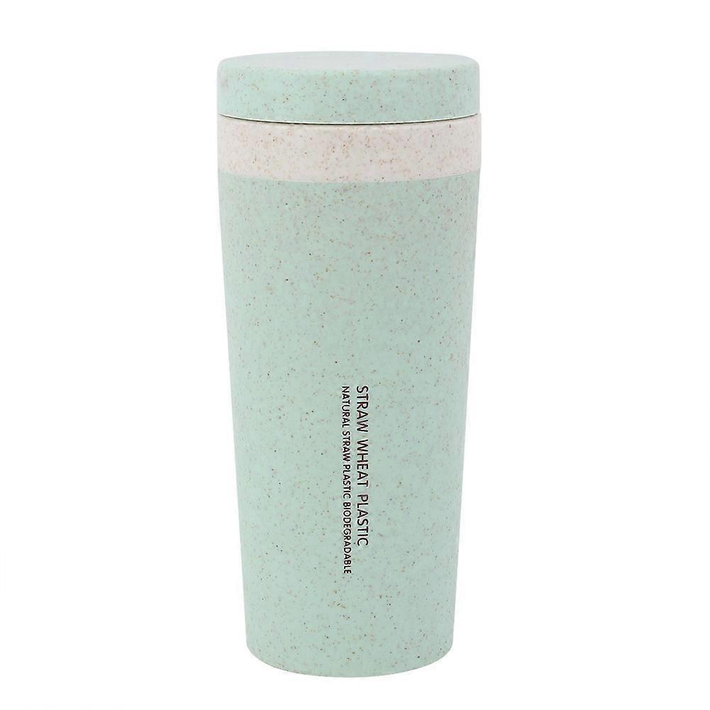 Water cup wheat straw double layer healthy student cup 300ML
