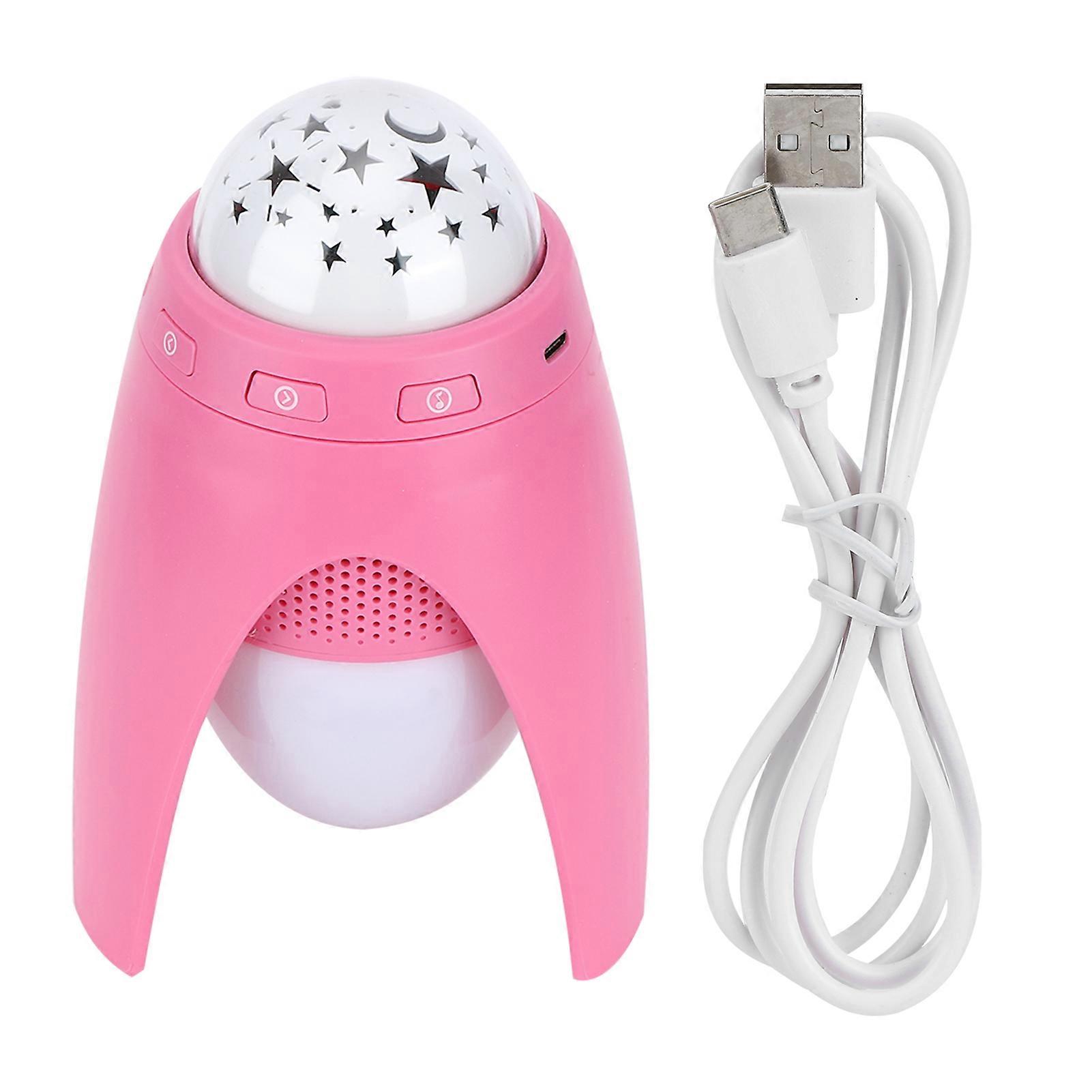 360 - Degree Rotation USB Star Projection Night Light with Alarm and Music