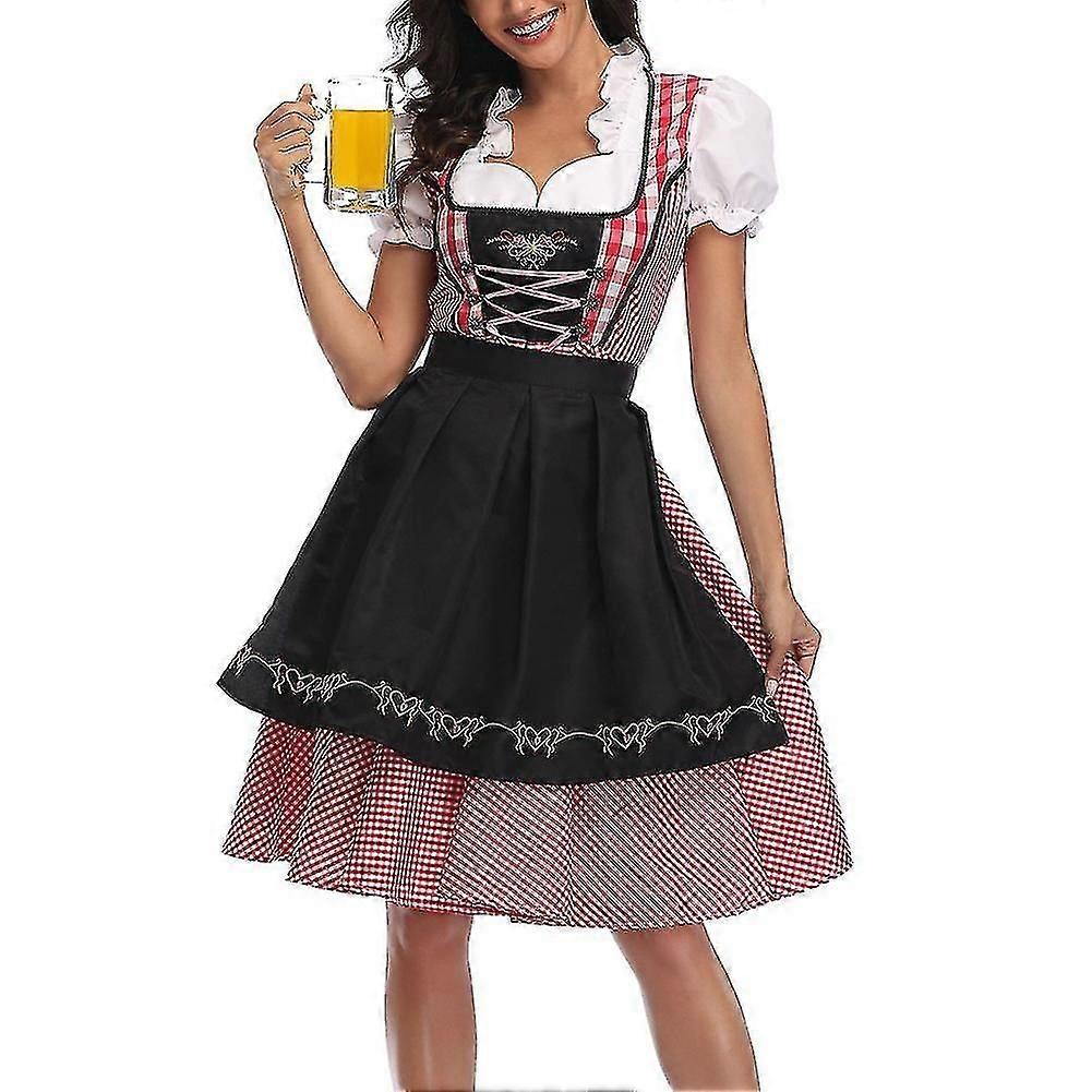 وصول جديد المرأة التقليدية مهرجان أكتوبر زي البيرة الألمانية وينش Dirndl اللباس مع ساحة تأثيري C