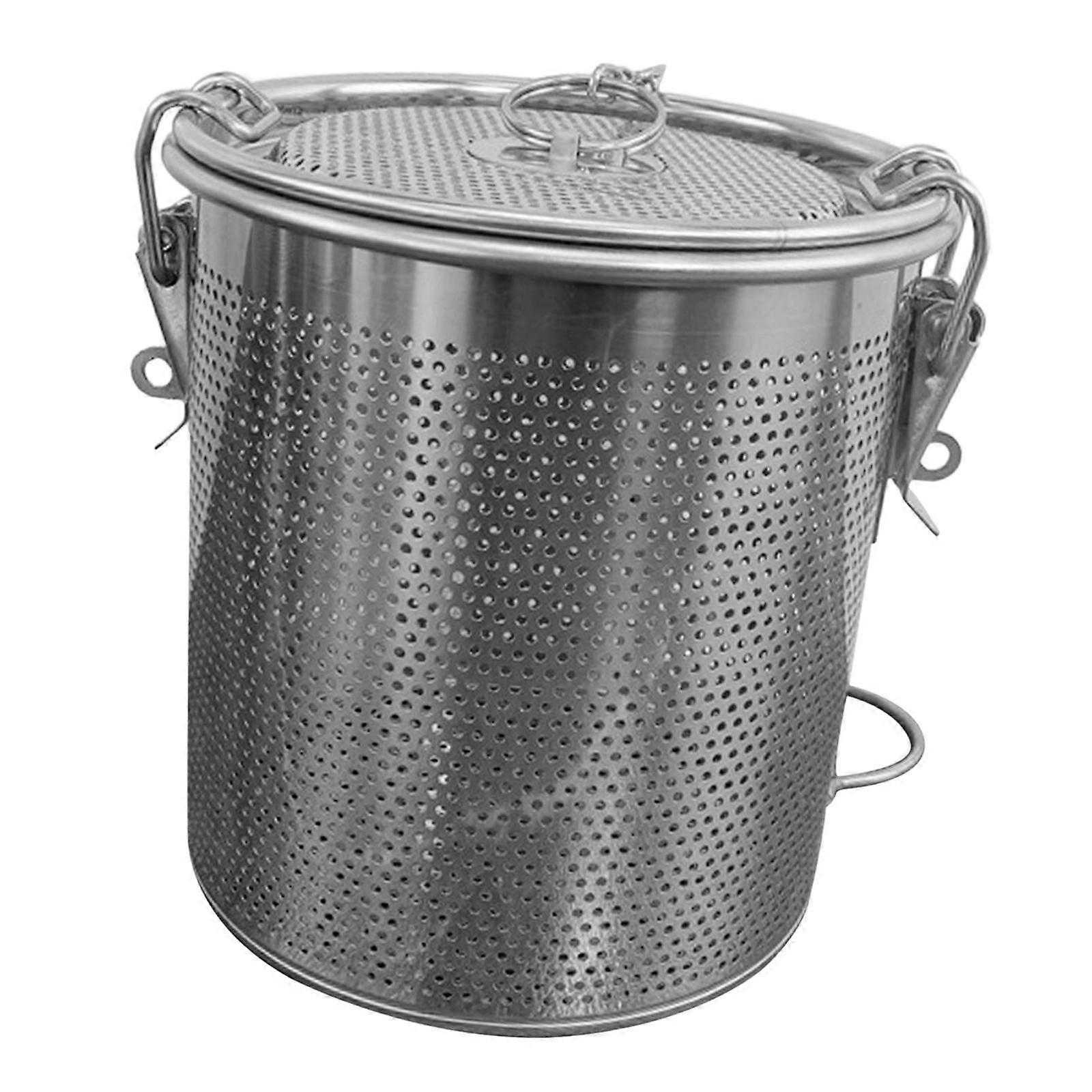 Tea Ball Strainer Spice Basket with Chain Hook Spice Seasoning Strainer Mesh