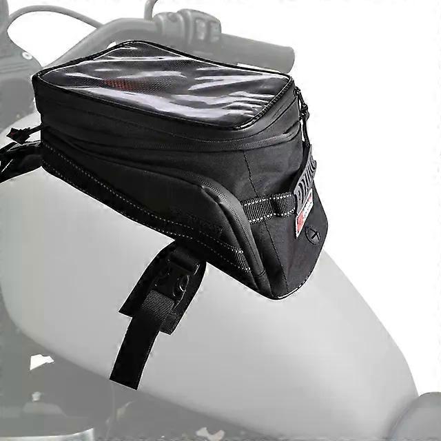 Large Capacity Expandable Motorcycle Tank Bags Cycling Riding Wireless Touch Screen Storage Bag compatible for Suzu-ki Yama-ha Bike