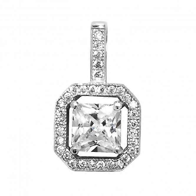 Acotis Silver Pendant Square Zirconia G6343