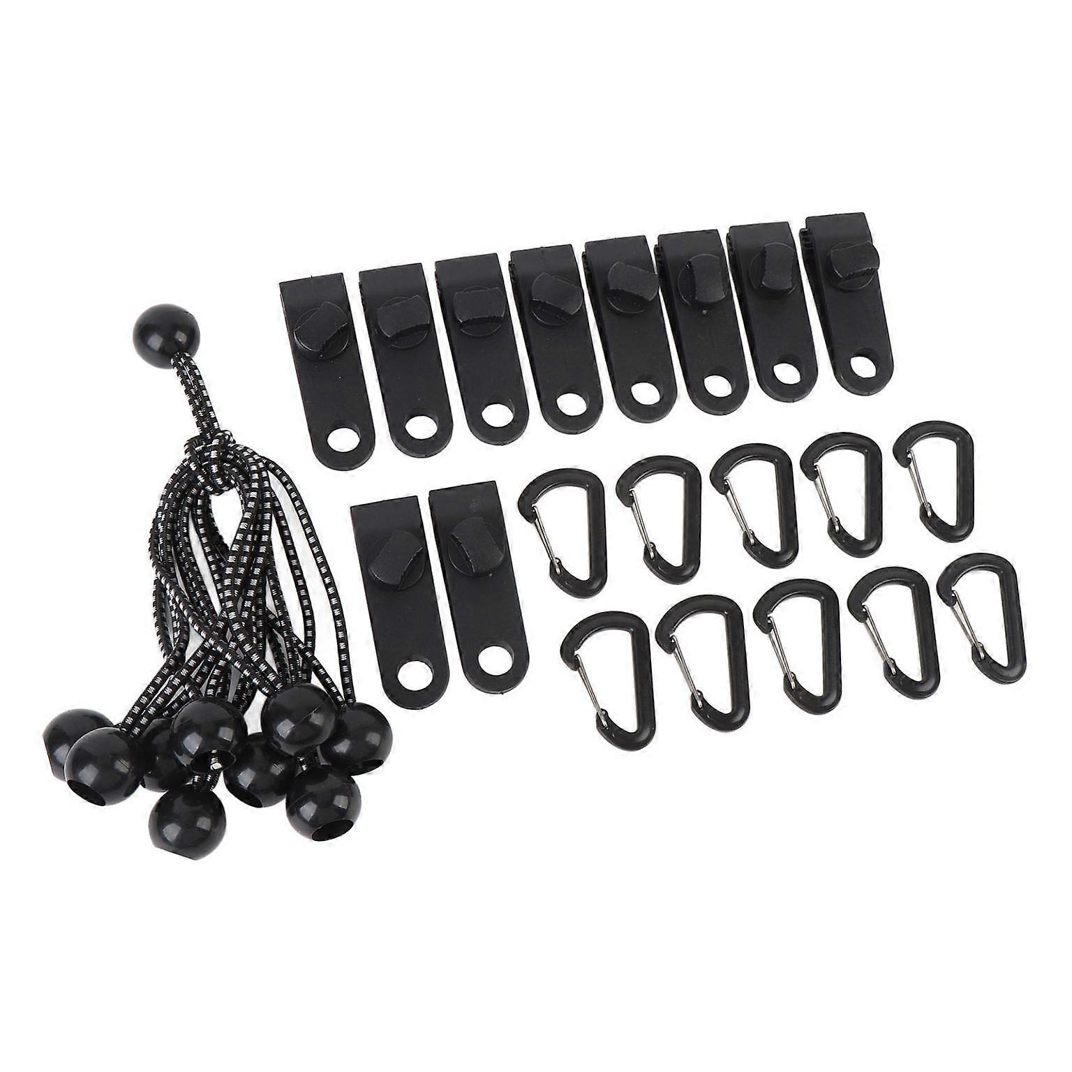 10-Pack Windproof Canopy Clips - Outdoor Tent Fasteners Set