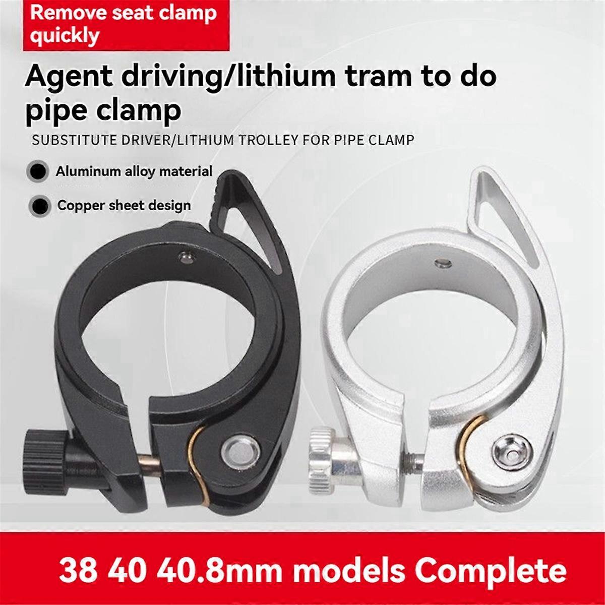 Bicycle Seat Pipe Clamp is Suitable Sp8 Pipe Clamp with 38mm,Silver