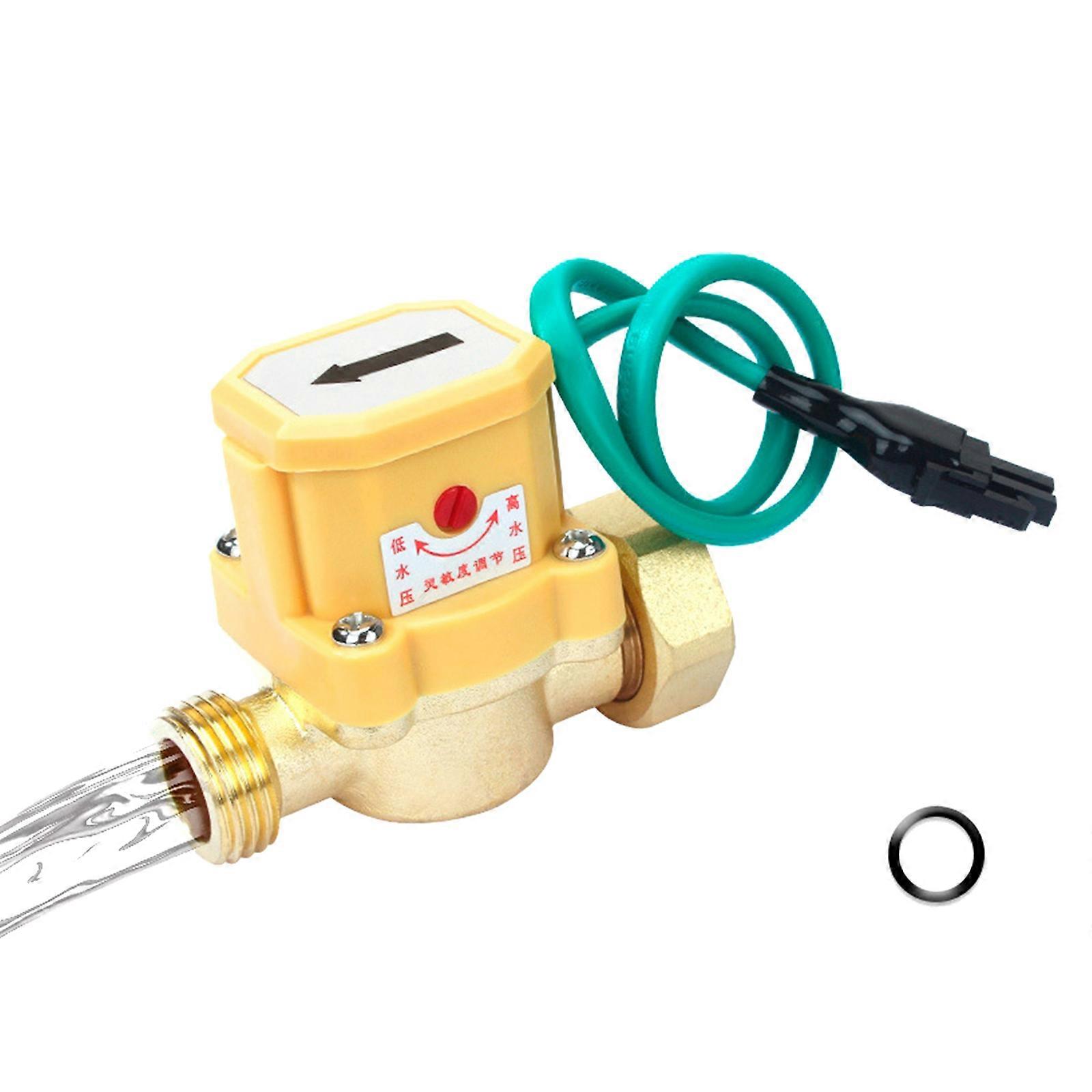Automatic Water Flows Sensor Switch Intelligent Water Pump Flows Sensor with Adjustable Sensitivity for Boosters Pump