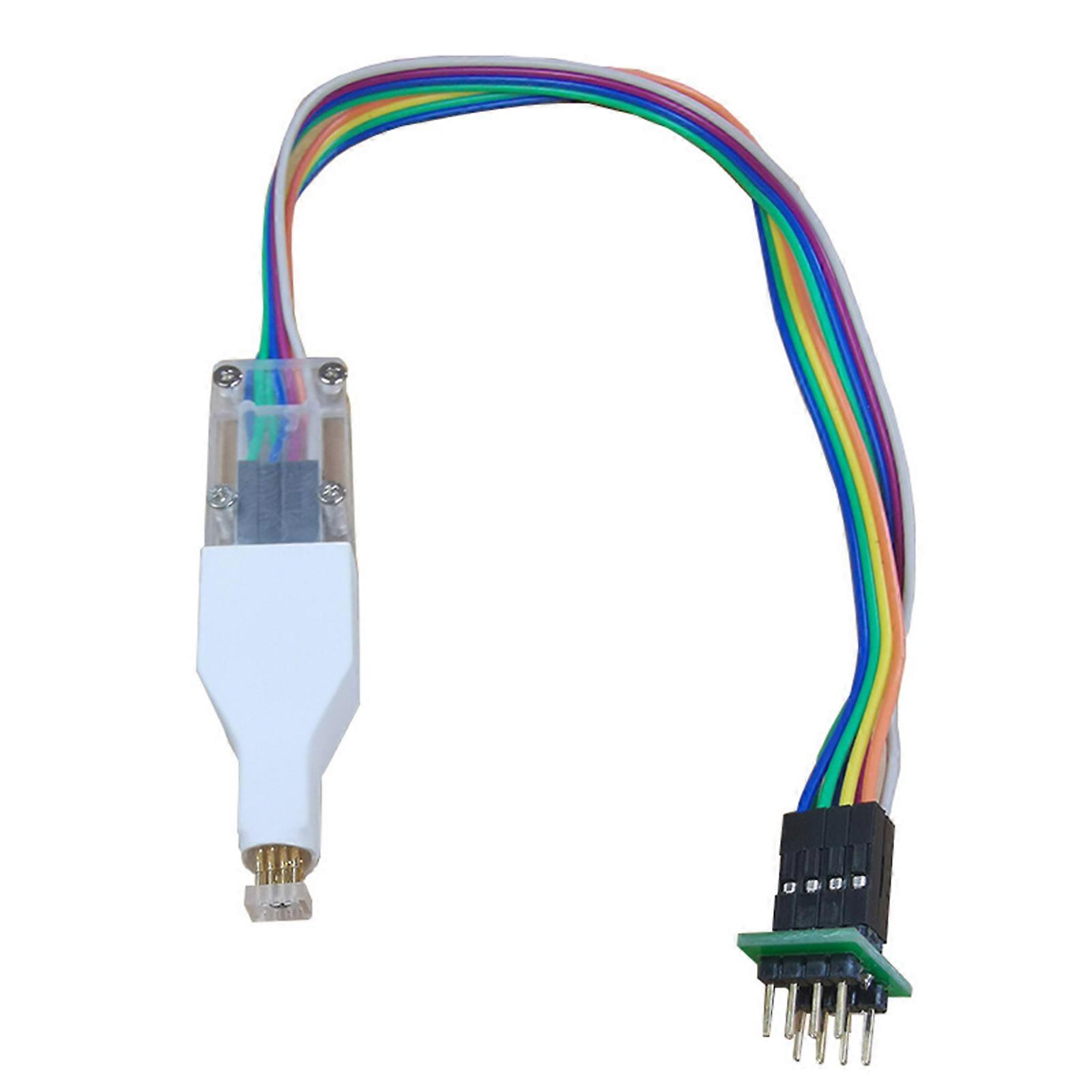 SOP8 Chip Download Burn Write Probe Spring Needle Bios Freeky Wire Download Cable Chip Burners Cable Replacement Part Multicolor