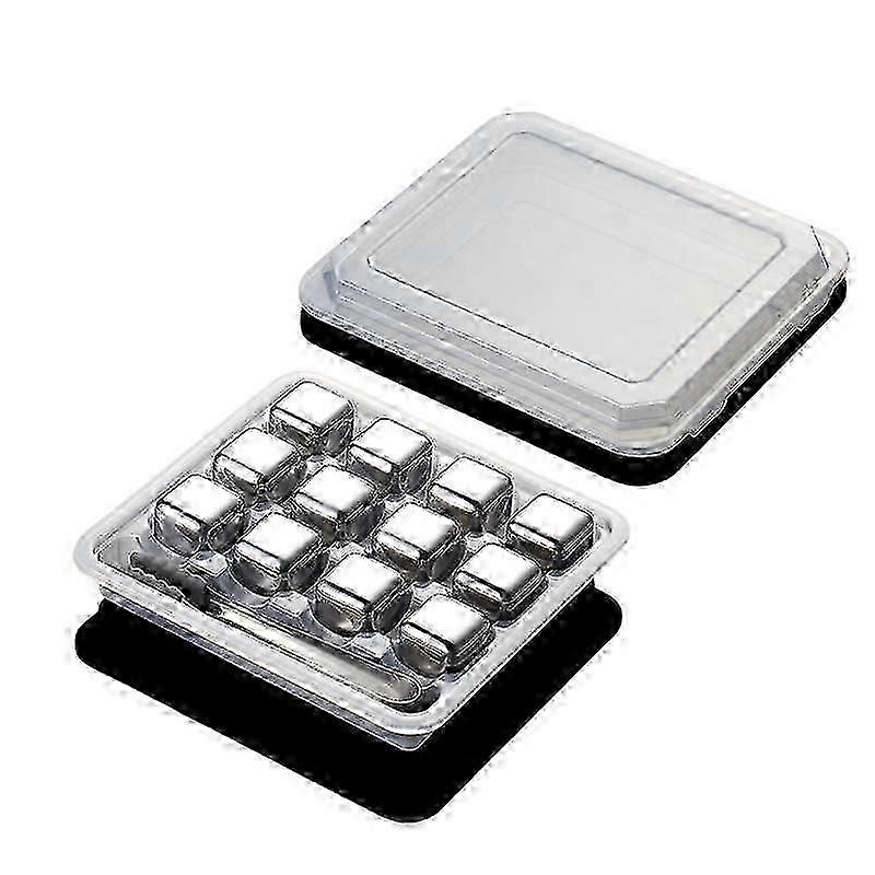 Stainless Steel Ice Cube Frozen Ice Wine Stone Set Metal Ice Ball Wine Whiskey Ice Bar