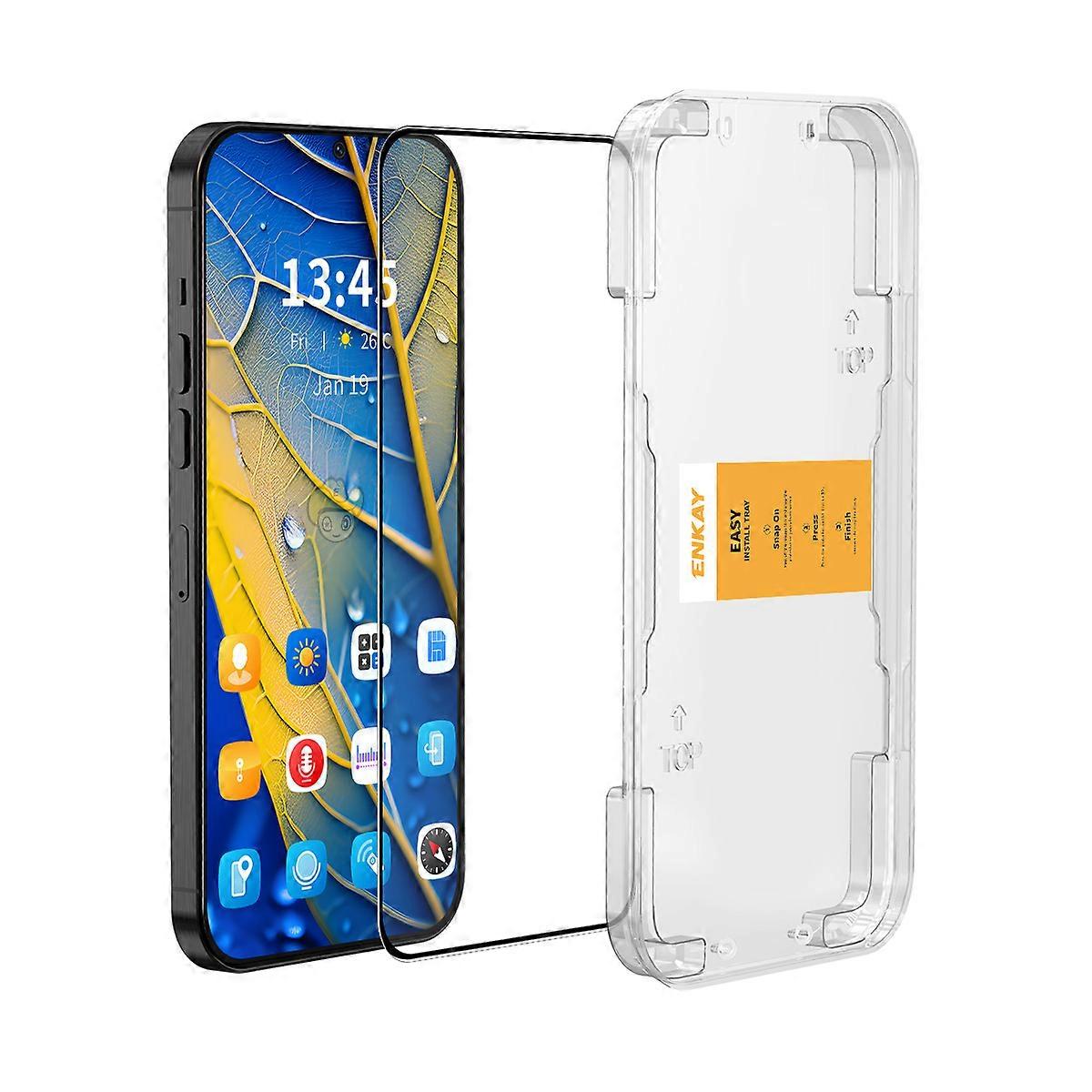 Compatible For Honor GT HD Clear Film ENKAY HAT PRINCE Tempered Glass Screen Protector with Installation Tool