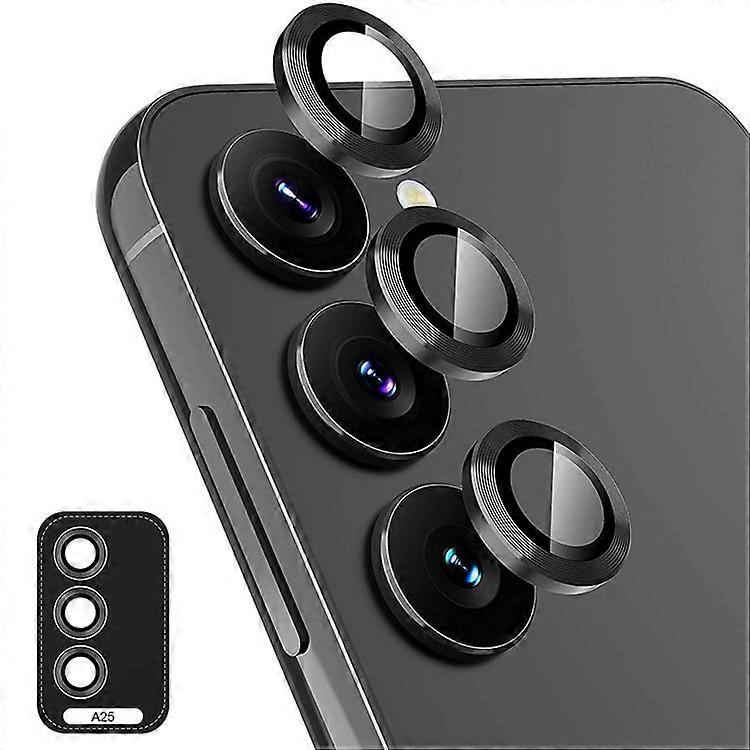 ENKAY HAT PRINCE 1 Set Compatible For Samsung Galaxy A25 5G (Global) (161.0 x 76.5 x 8.3mm) Camera Lens Film Tempered Glass Ring L