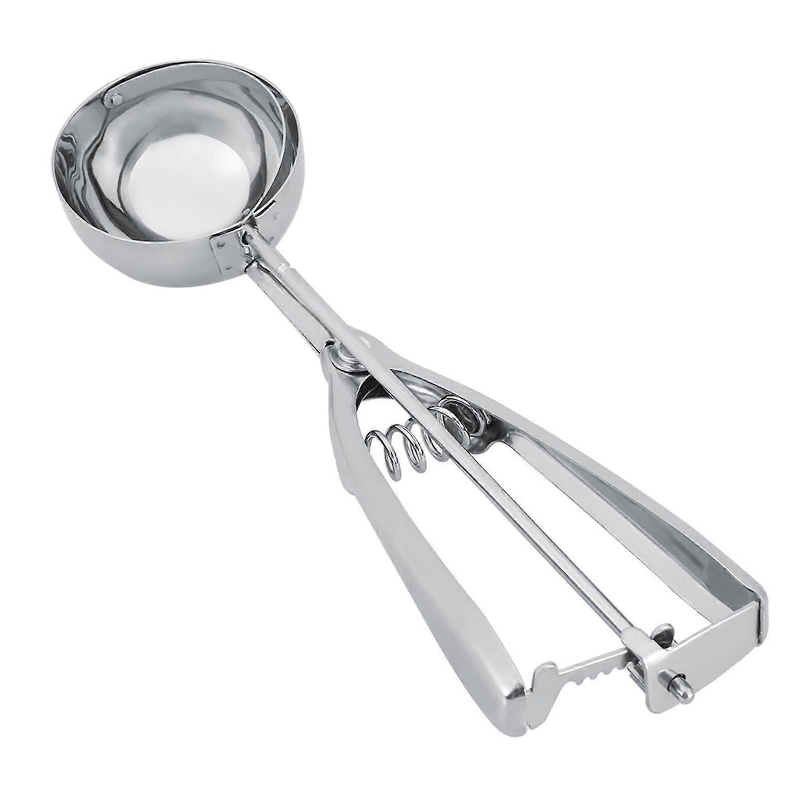 Ice Cream Scoops with Easy Trigger Stainless Steel Cookie Scoop Good Grips Squeeze Melon Disher for Ice Cream, Meatballs, Mellon Balls, Mashed Potatoe