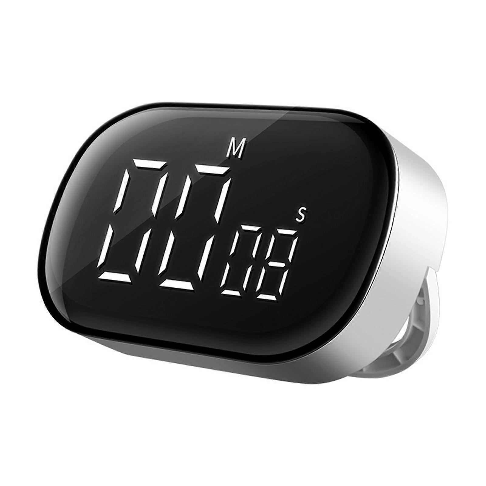 Magnetic Digital Timer LED Display Digital Kitchen Timer Electronic Cooking Timer for Excellent Time-Management White