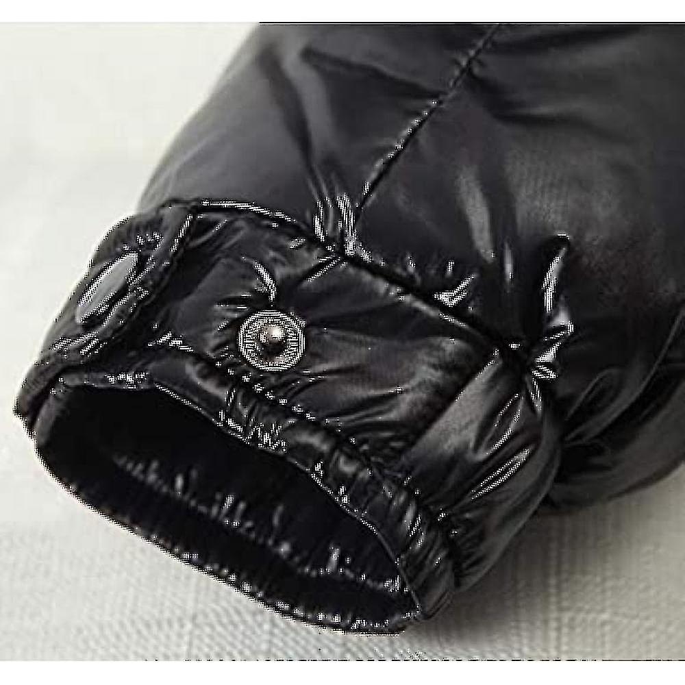 Glossy Hooded Down Jacket for Men