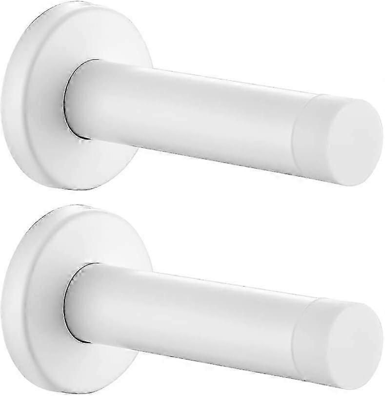Türstopper, weiß, 304 Edelstahl, 1 mm dick, schalldämpfend, Türstopper, Stoßfänger, Wandschutz, 2er-Pack, DSB5-WH-P2 SZRH A-G
