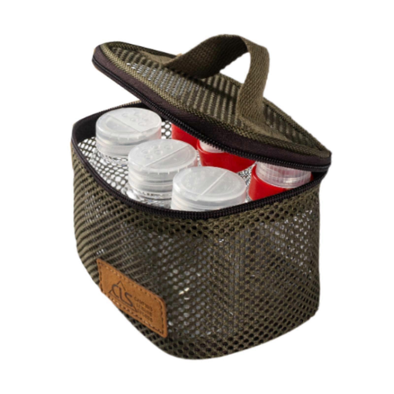 6Pcs Camping Seasoning Bottles Portable Spice Jars Empty Can Food Storage
