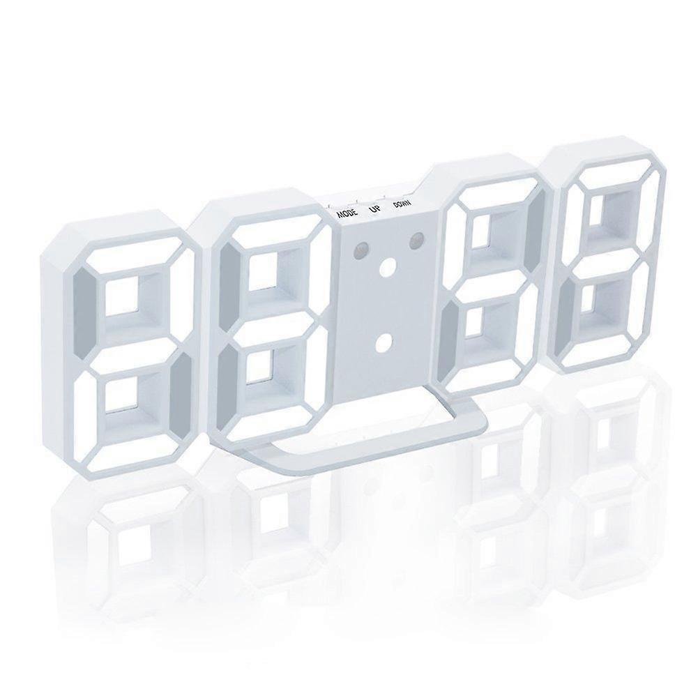 Digital Alarm Clock with Adjustable Brightness Level and Electronic LED Time Display for Bedroom Table