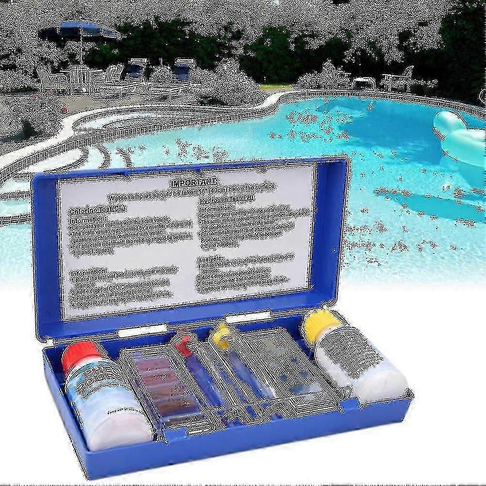 Ph Klor VattenKvalitet Test Kit Pool Test Test Vattentestlåda