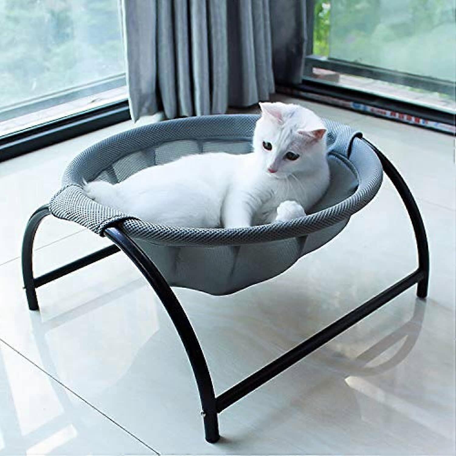 Free-Standing Cat Bed for Indoors Stable & Breathable Easy Assembly 16.9 in x 16.9 in x 9.5 in