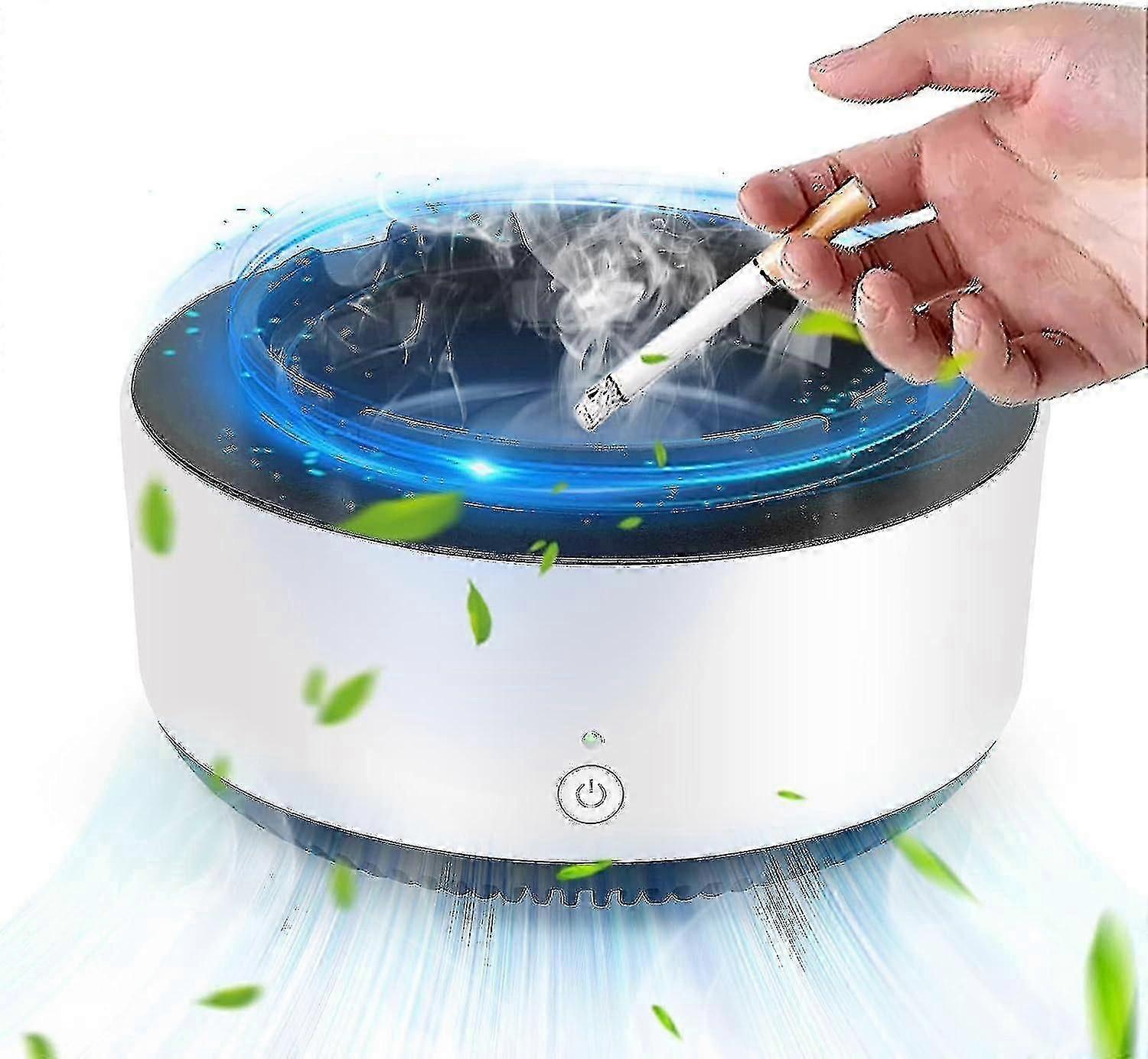 Smokeless Ashtray With Air Purifier - Intelligent Ashtray For Car And Home Air Purification With Negative Ions