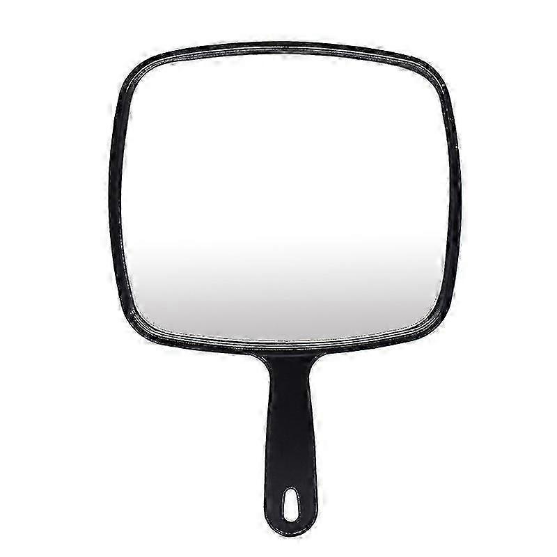 Spacious Handheld Mirror featuring an Ergonomic Handle - Ideal for Barber Shops Hair Salons and Dental Clinics in Black Color