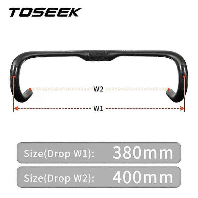 ZXB-TWO Bike Carbon Road Handlebar 400/420/440mm UD Matt Internal Routing Road Bicycle Handle Bar Bicycle Parts