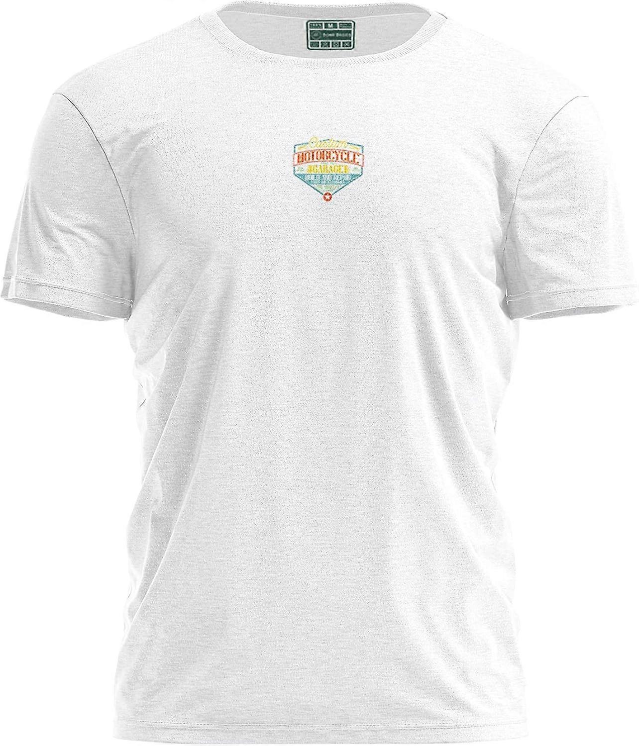 YC-Flatlock Stitch 100% Cotton Pure White T-shirt: Seamless Comfort
