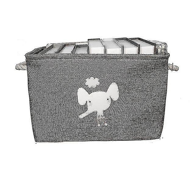 Baskets Cute Animal Large Folding Laundry Basket With Lid Toy Storage Bin-i